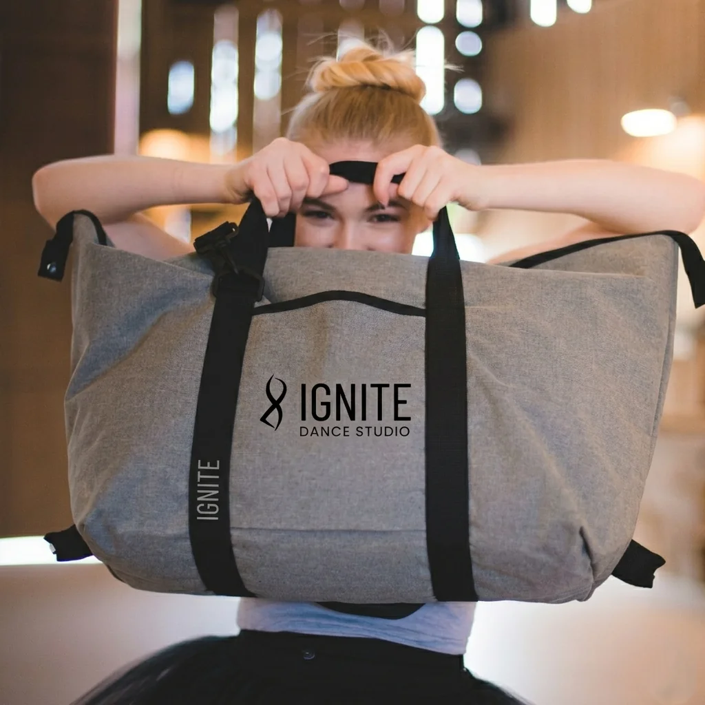 Tee and tote flat-lay