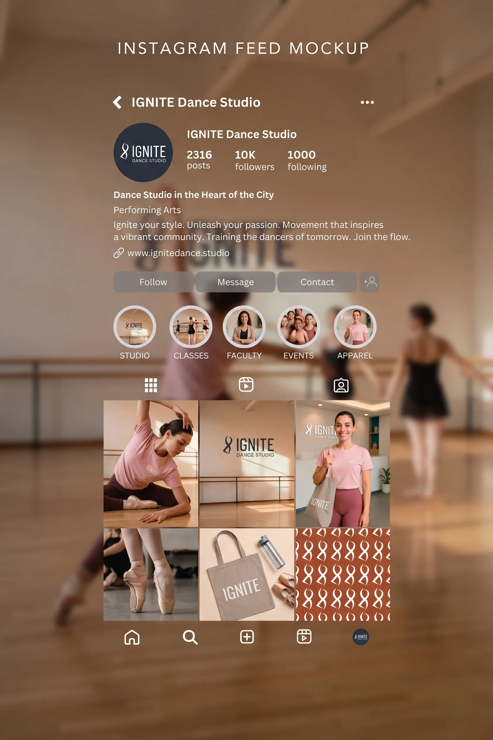 Instagram grid and app icon